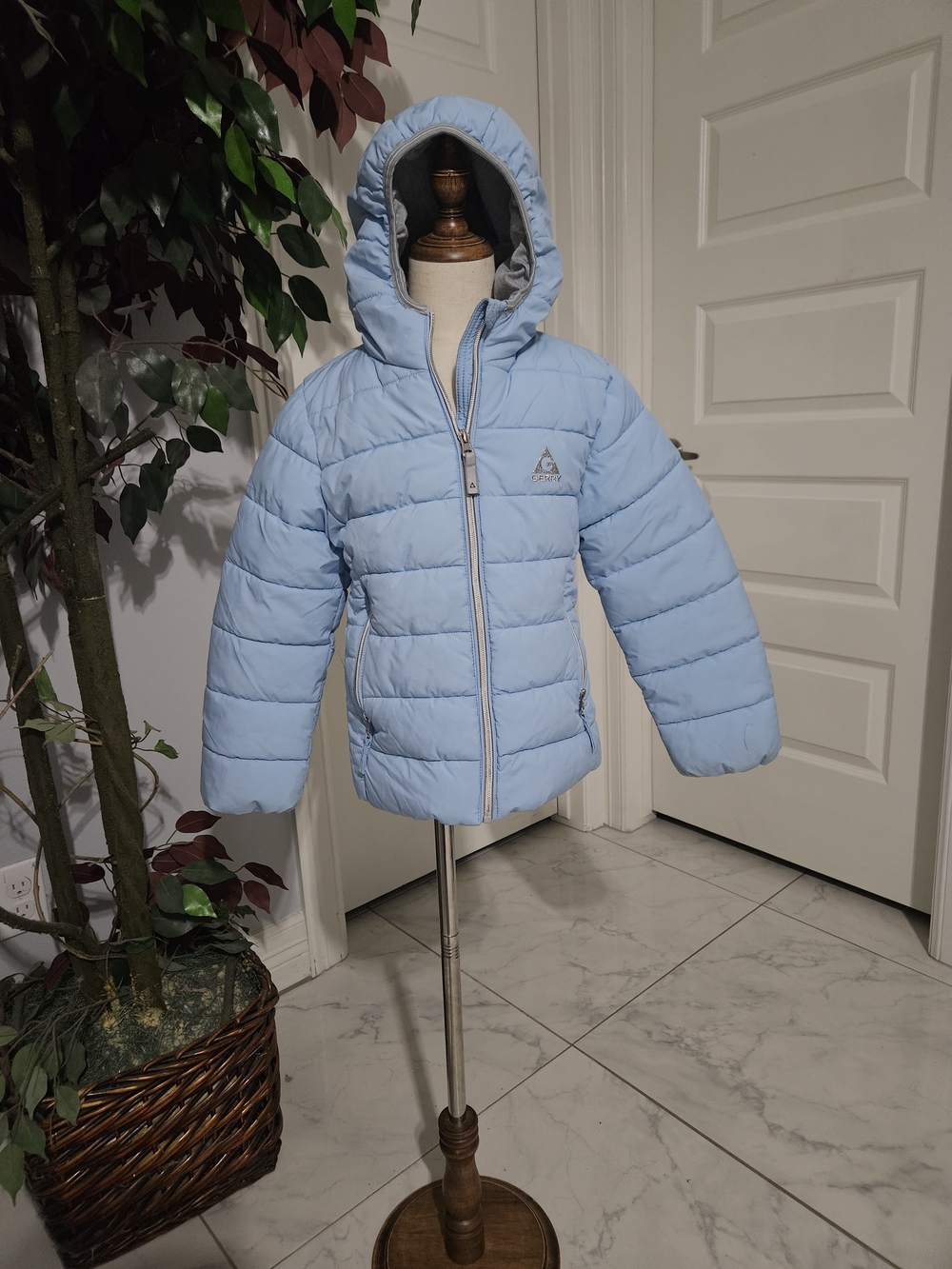 Gerry Weber Light Blue Kids Hooded Puffer Jacket